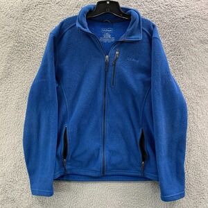 LL BEAN Sweater Mens Size Large Tall Pullover Fleece Sweatshirt Blue